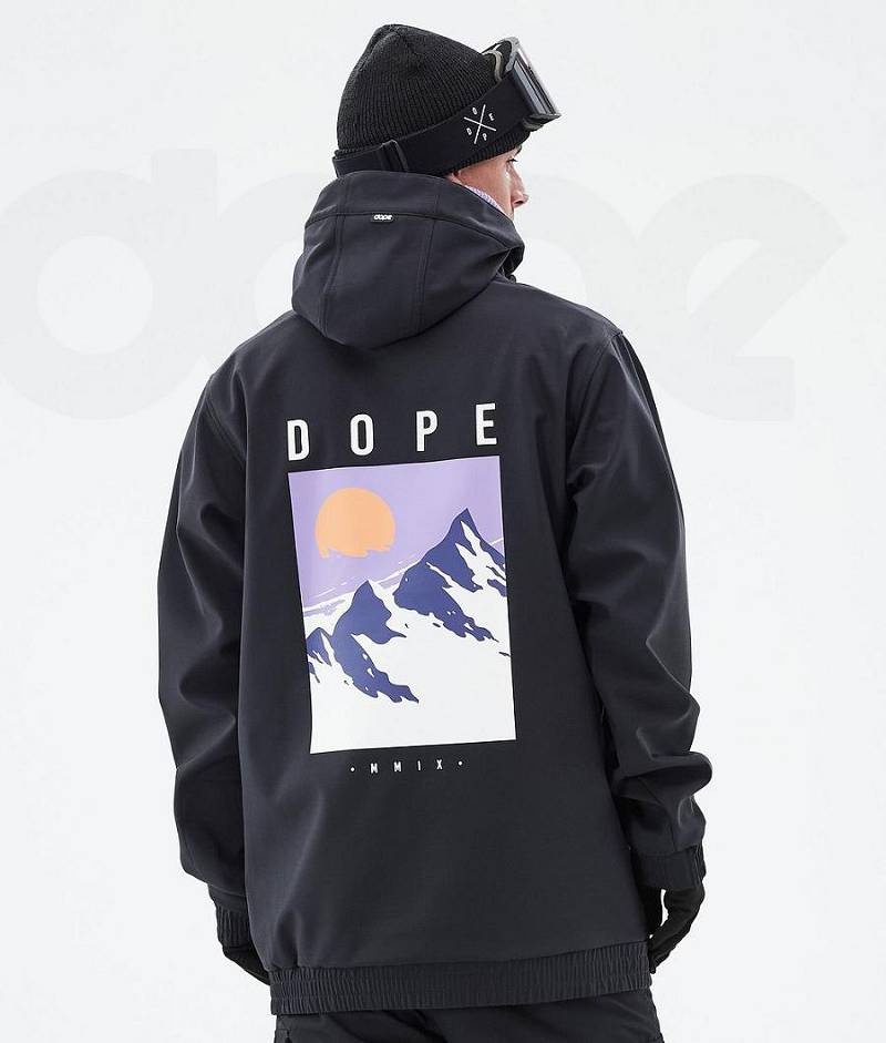 Black Men\'s Dope Yeti Ski Jackets | India_D1766