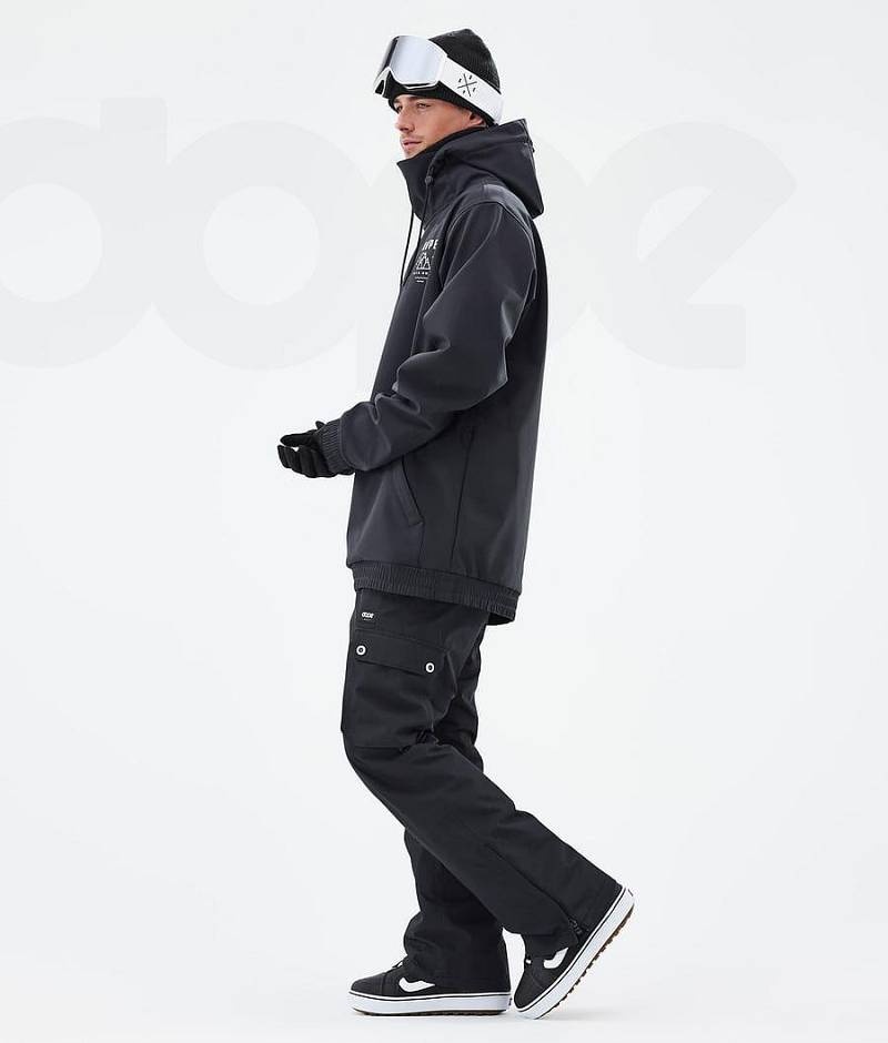 Black Men's Dope Yeti Snowboard Jackets | India_D1108