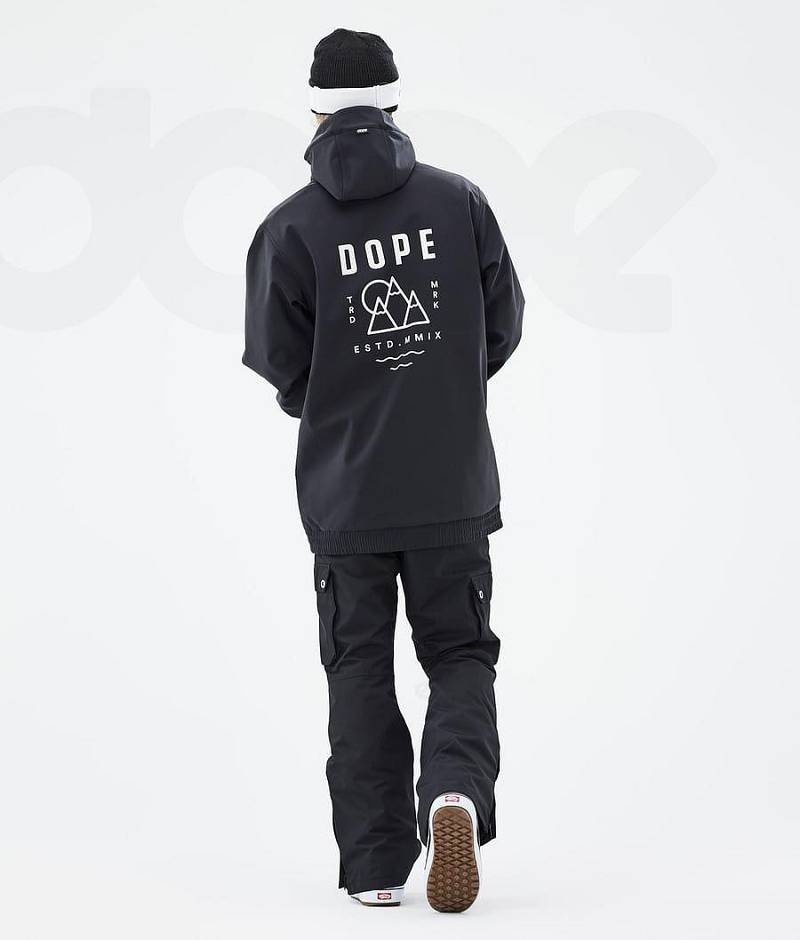 Black Men's Dope Yeti Snowboard Jackets | India_D1108