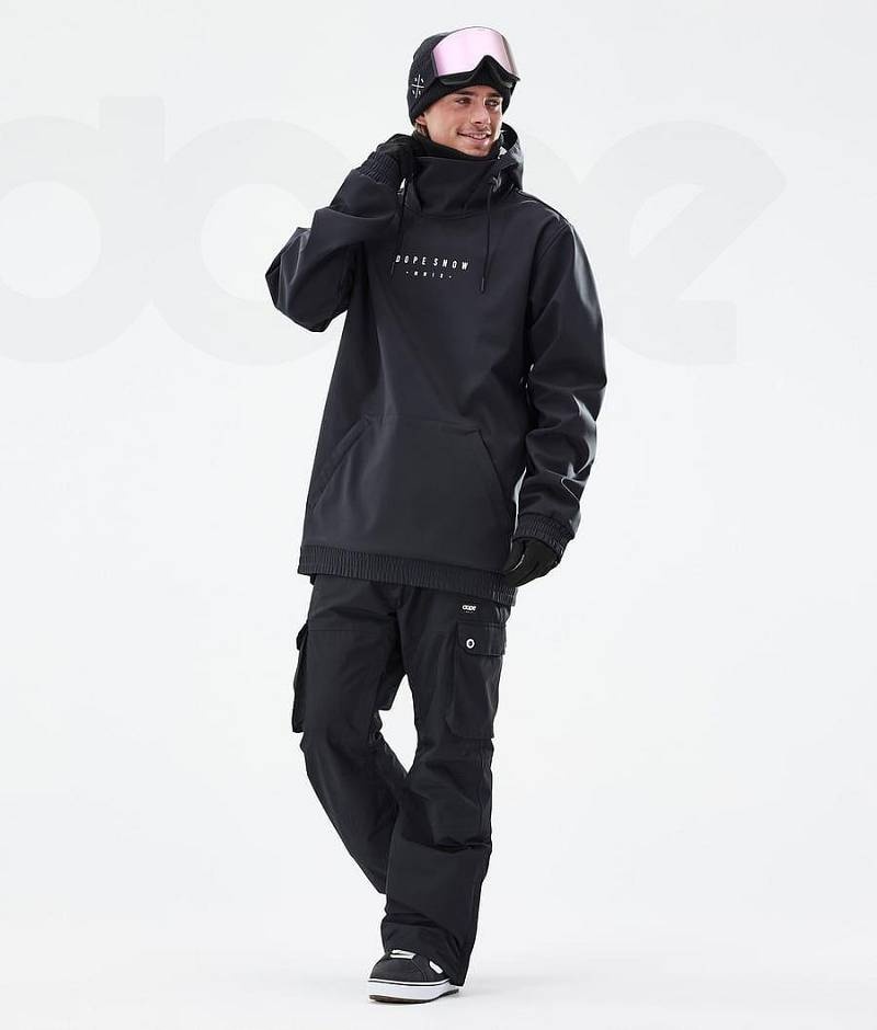 Black Men's Dope Yeti Snowboard Jackets | India_D1765