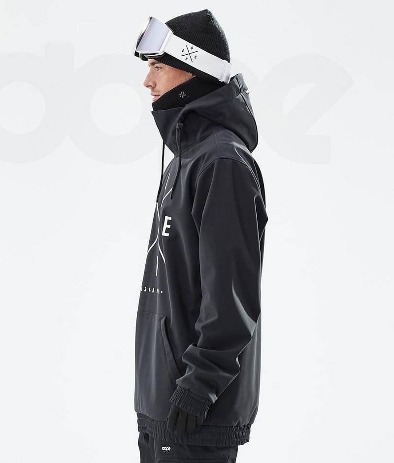 Black Men's Dope Yeti Snowboard Jackets | India_D2364