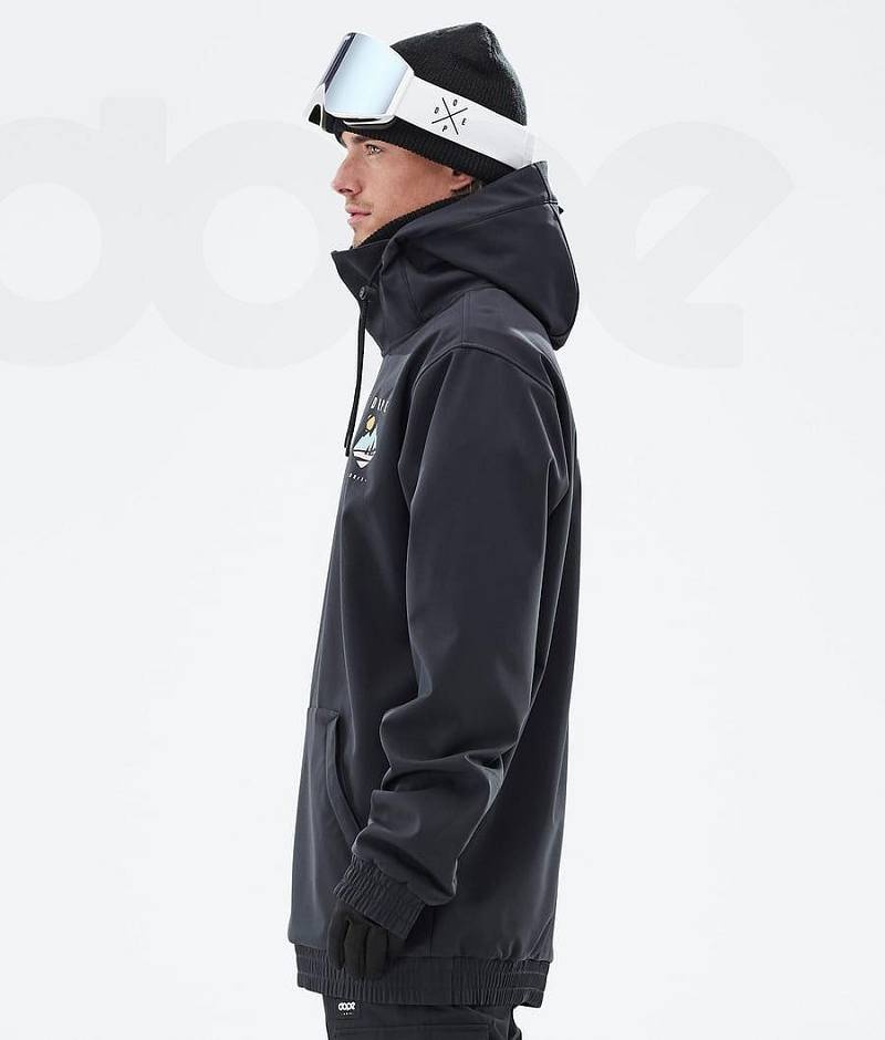 Black Men's Dope Yeti Snowboard Jackets | India_D1097