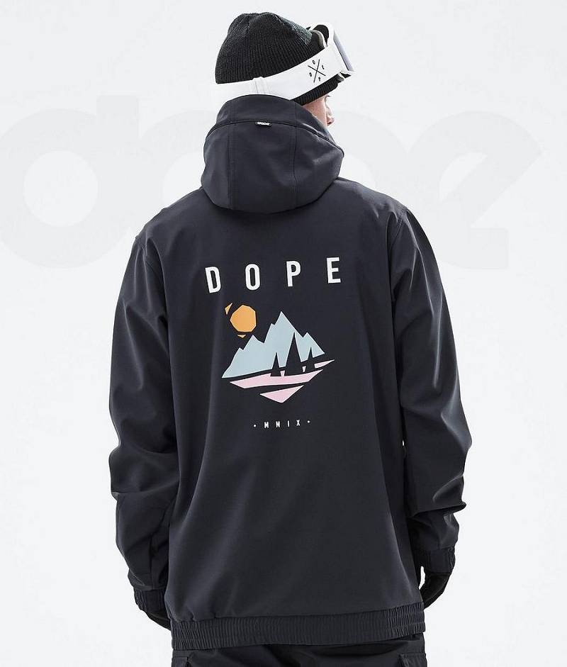 Black Men\'s Dope Yeti Snowboard Jackets | India_D1097