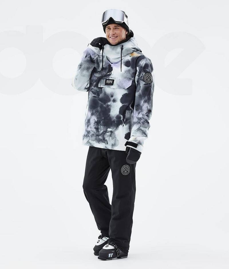 Black Purple Men's Dope Blizzard Ski Jackets | India_D1962