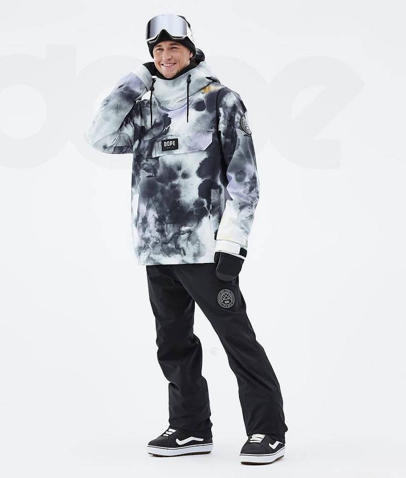 Black Purple Men's Dope Blizzard Snowboard Jackets | India_D1696