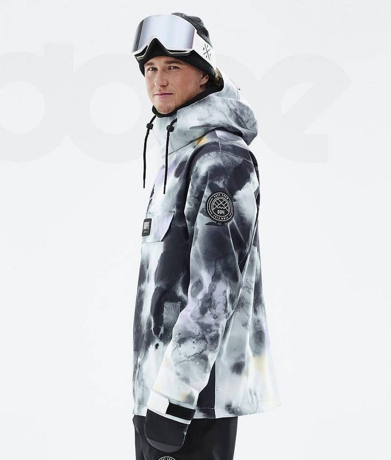 Black Purple Men's Dope Blizzard Snowboard Jackets | India_D1696