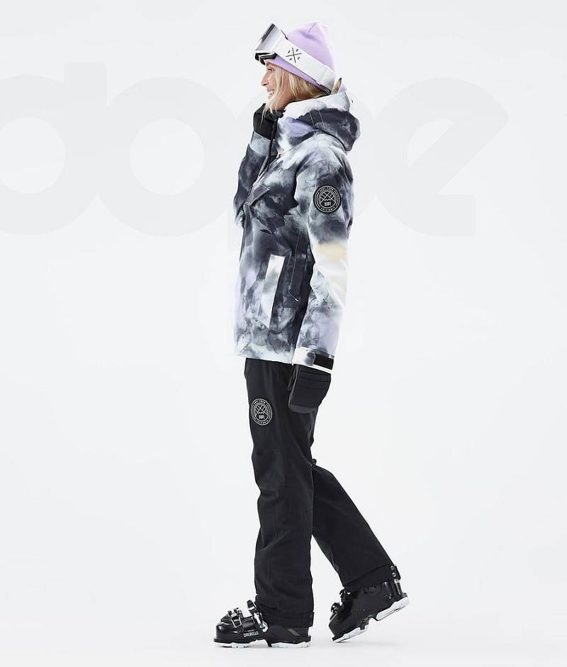 Black Purple Women's Dope Blizzard W Ski Jackets | India_D1774