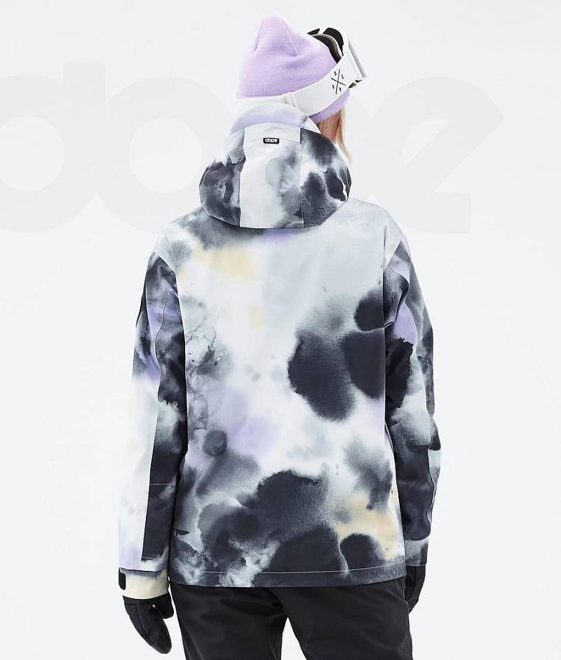 Black Purple Women's Dope Blizzard W Ski Jackets | India_D1774