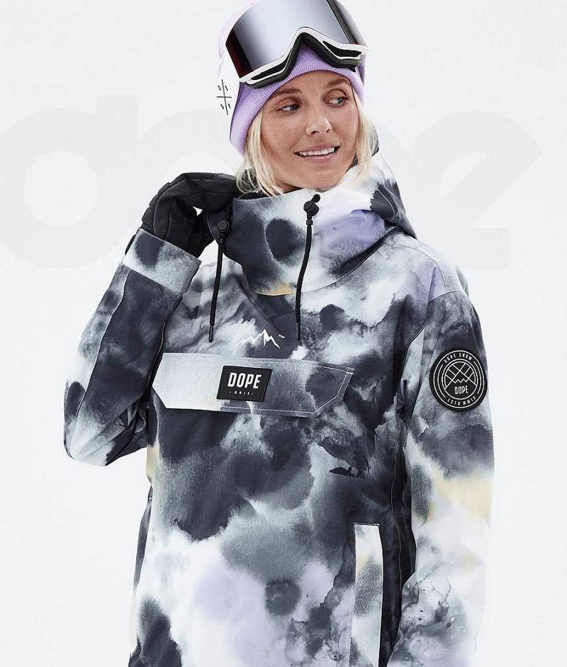 Black Purple Women's Dope Blizzard W Snowboard Jackets | India_D2303