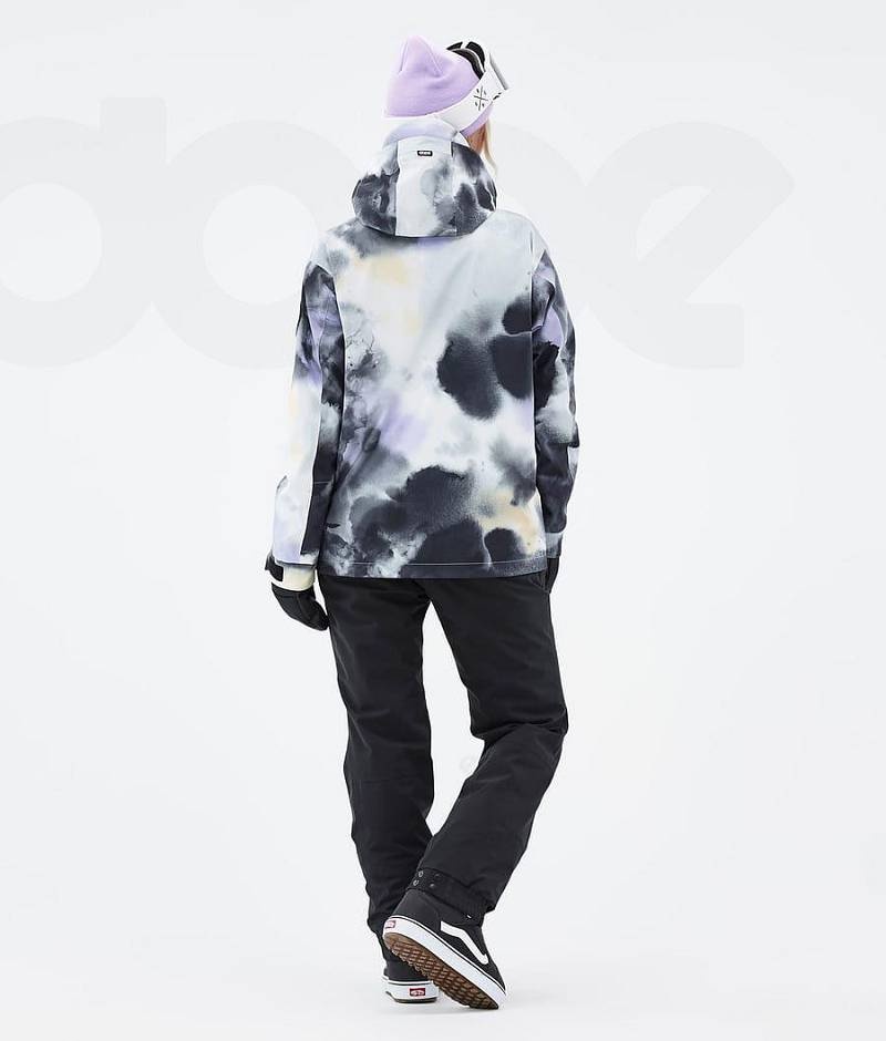 Black Purple Women's Dope Blizzard W Snowboard Jackets | India_D2303