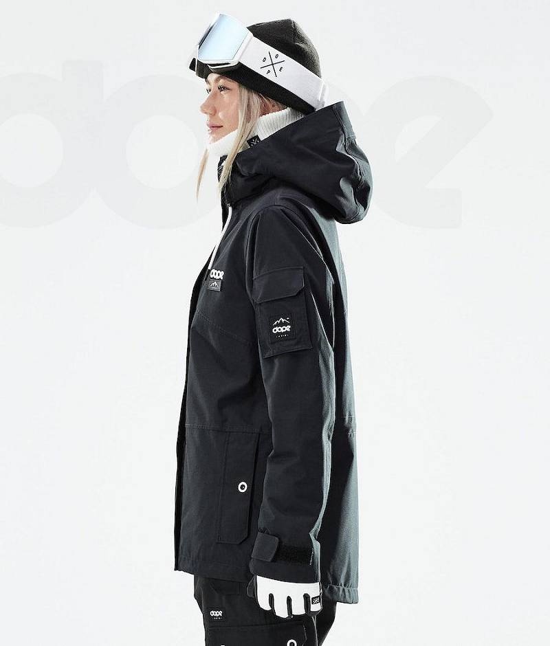 Black Women's Dope Adept W 2021 Snowboard Jackets | India_D1342