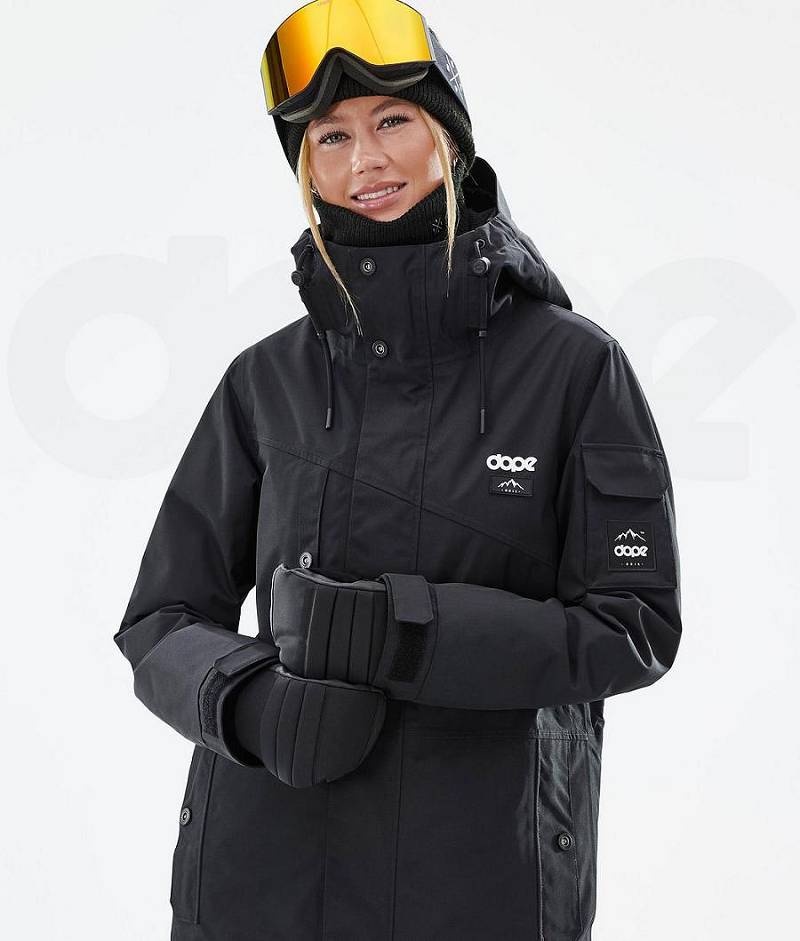 Black Women's Dope Adept W Ski Jackets | India_D1909