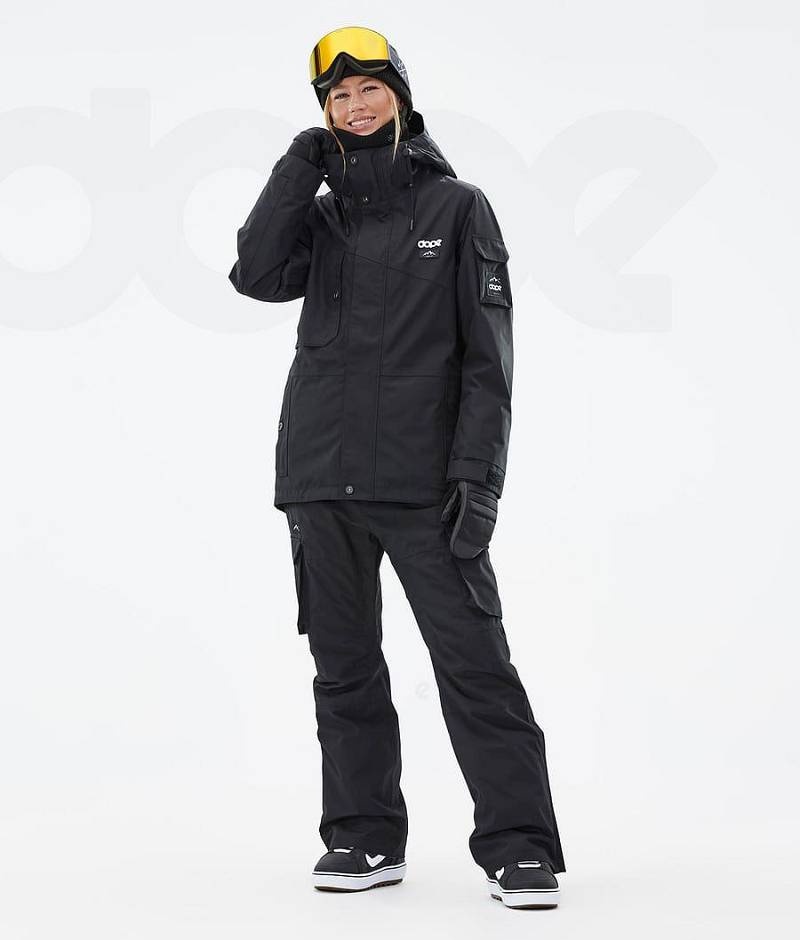 Black Women's Dope Adept W Snowboard Jackets | India_D2336