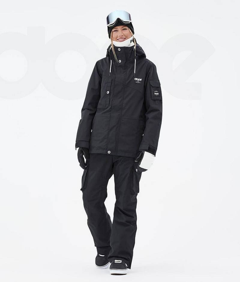 Black Women's Dope Adept W Snowboard Jackets | India_D1734