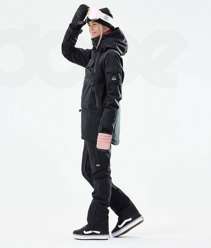 Black Women's Dope Akin W 2021 Snowboard Jackets | India_D2251