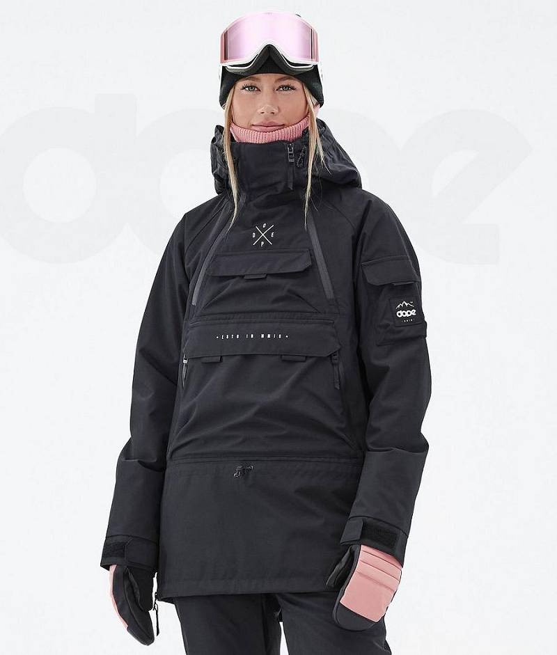 Black Women\'s Dope Akin W Ski Jackets | India_D1884