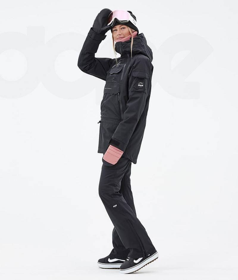 Black Women's Dope Akin W Snowboard Jackets | India_D1551