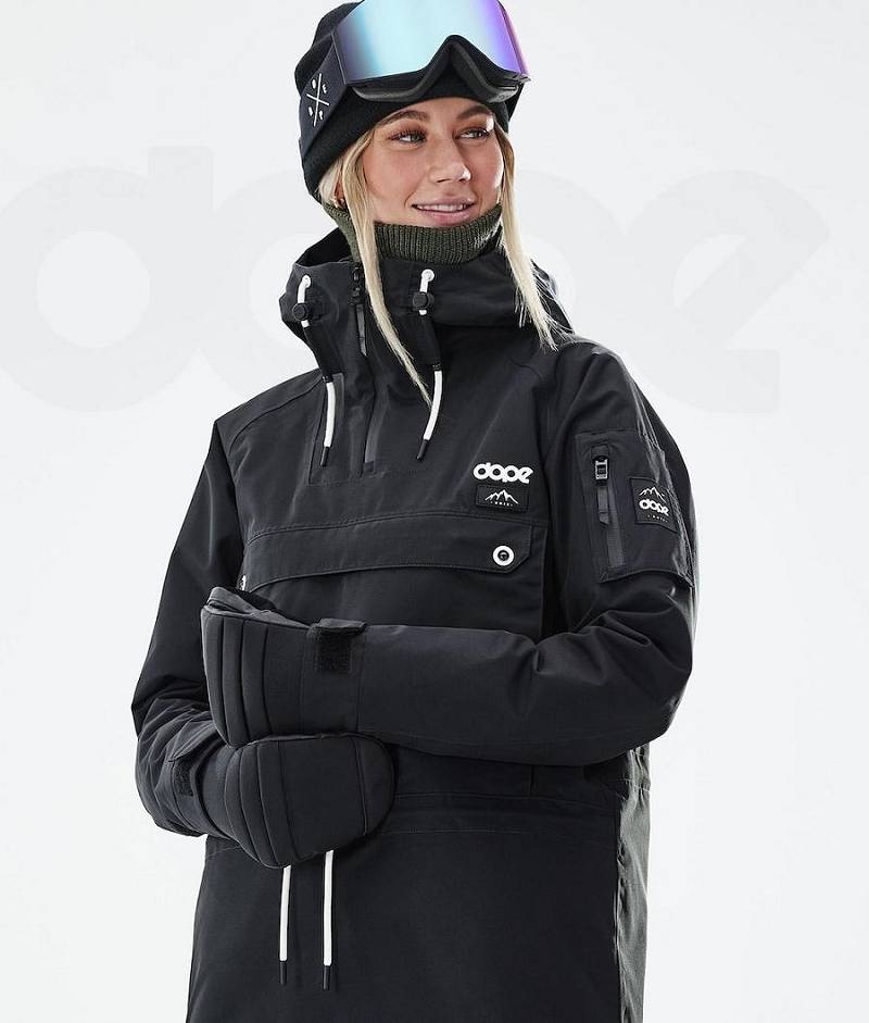 Black Women's Dope Annok W 2021 Snowboard Jackets | India_D1560