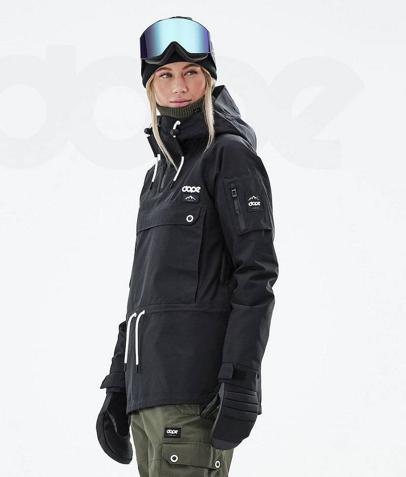 Black Women's Dope Annok W 2021 Snowboard Jackets | India_D1560