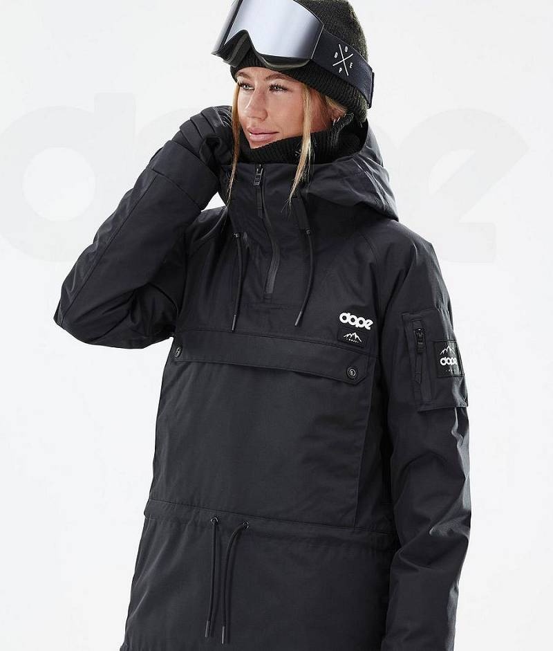 Black Women's Dope Annok W Ski Jackets | India_D1409