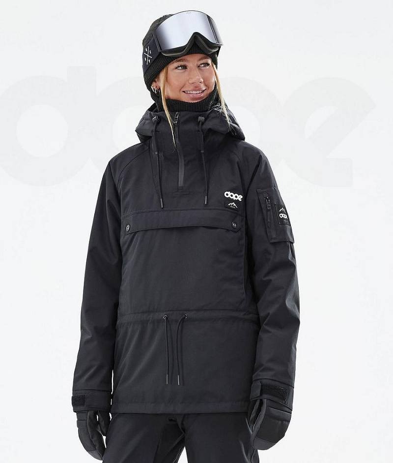 Black Women\'s Dope Annok W Ski Jackets | India_D1409