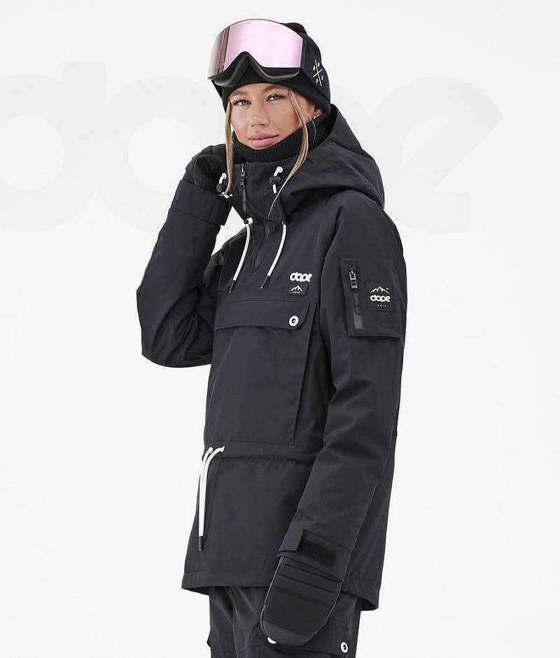 Black Women's Dope Annok W Ski Jackets | India_D1337