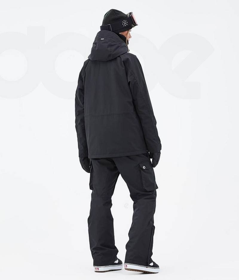 Black Women's Dope Annok W Snowboard Jackets | India_D2525