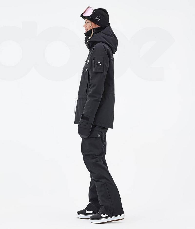 Black Women's Dope Annok W Snowboard Jackets | India_D2525