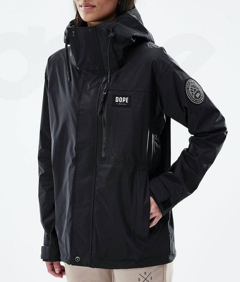 Black Women's Dope Blizzard Light W Full Zip Outdoor Jackets | India_D2090