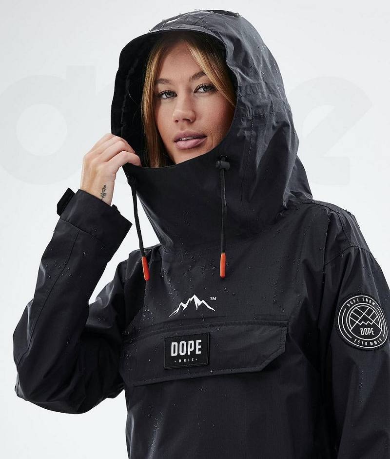 Black Women's Dope Blizzard Light W Outdoor Jackets | India_D2467