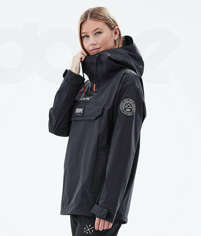 Black Women's Dope Blizzard Light W Outdoor Jackets | India_D2467