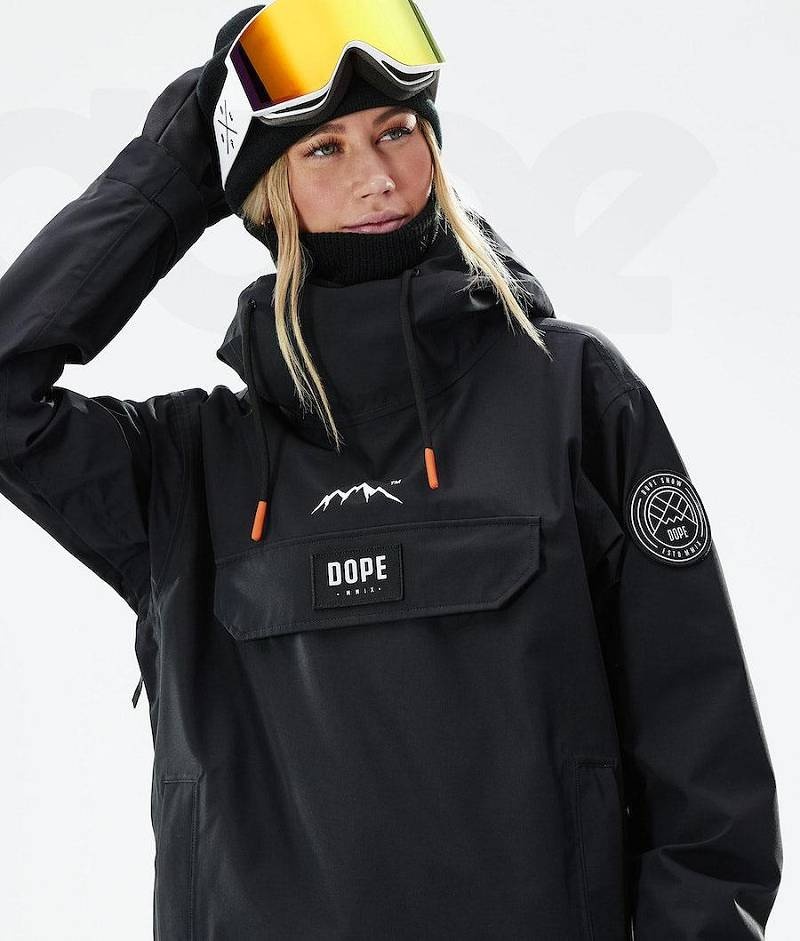 Black Women's Dope Blizzard W 2021 Snowboard Jackets | India_D1107