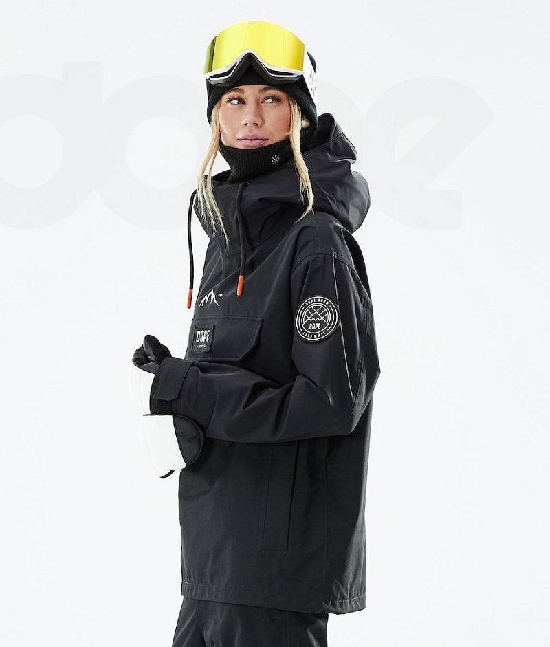 Black Women's Dope Blizzard W 2021 Snowboard Jackets | India_D1107