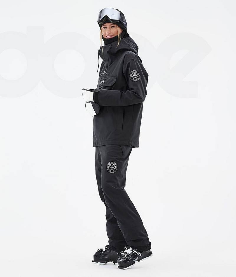 Black Women's Dope Blizzard W Ski Jackets | India_D1825