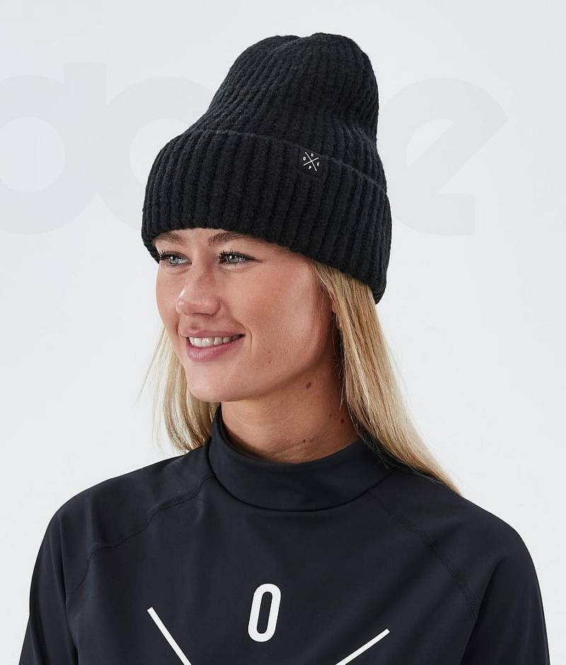 Black Women's Dope Chunky Beanies | India_D1243