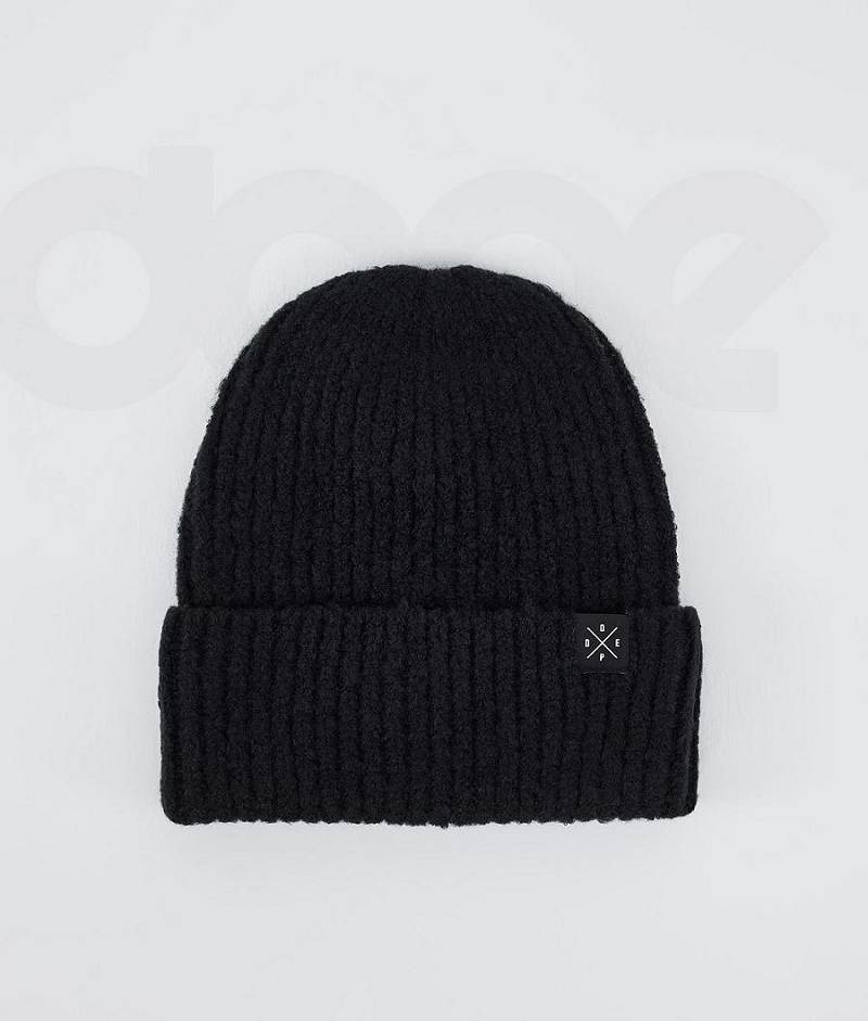 Black Women\'s Dope Chunky Beanies | India_D1243