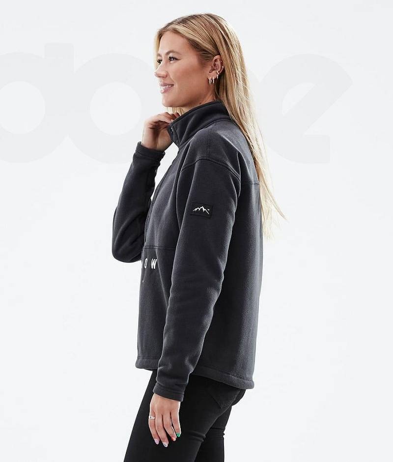 Black Women's Dope Comfy W Fleece | India_D2227