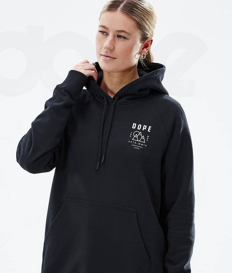 Black Women's Dope Common W Hoodies | India_D1661