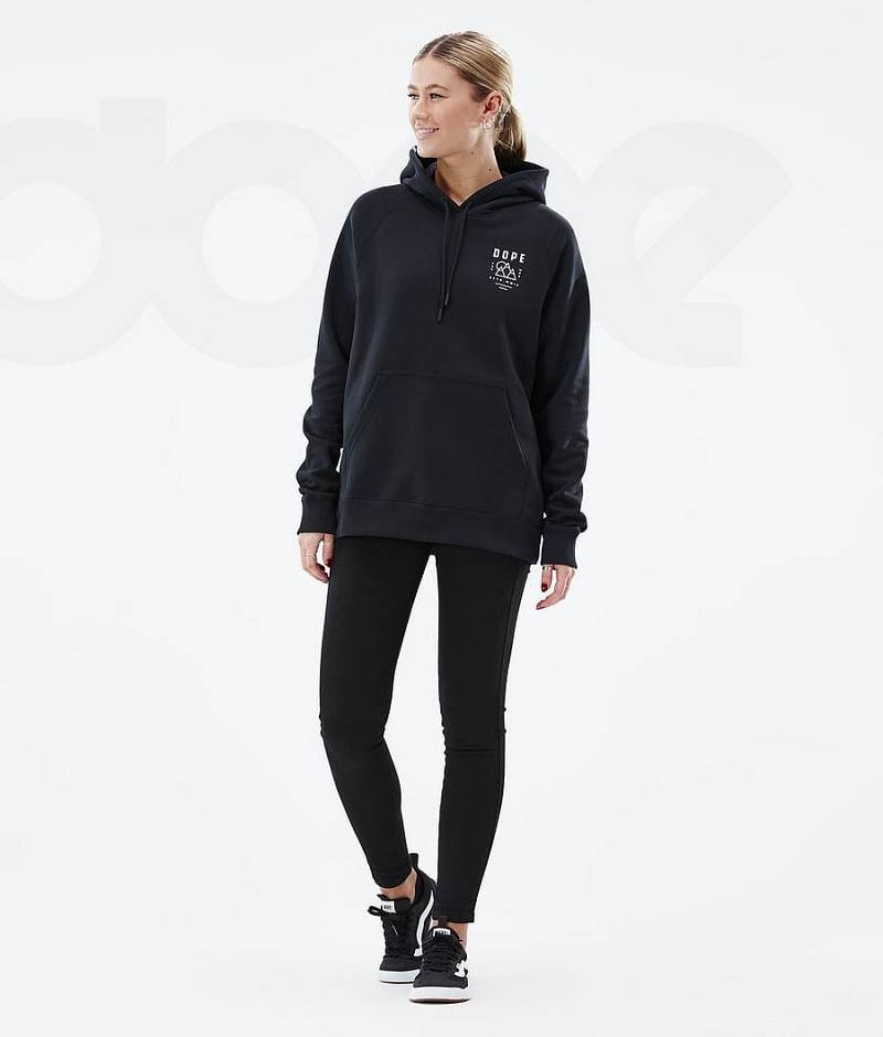 Black Women's Dope Common W Hoodies | India_D1661