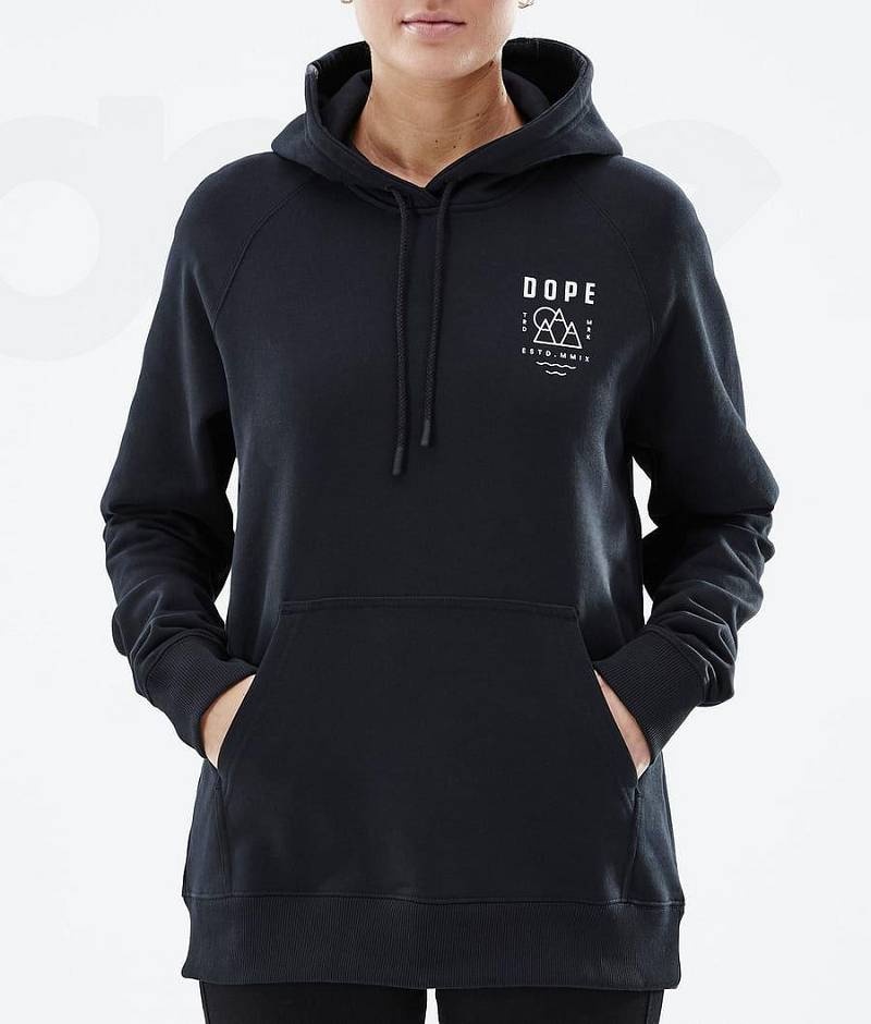 Black Women's Dope Common W Hoodies | India_D1661