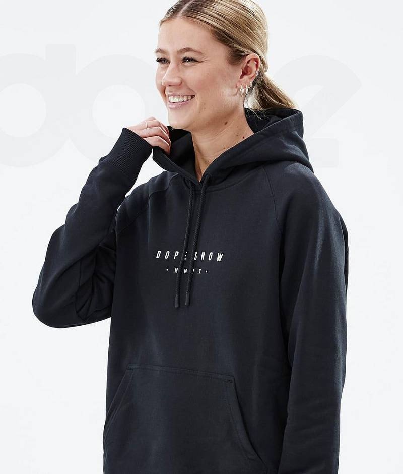 Black Women's Dope Common W Hoodies | India_D2110