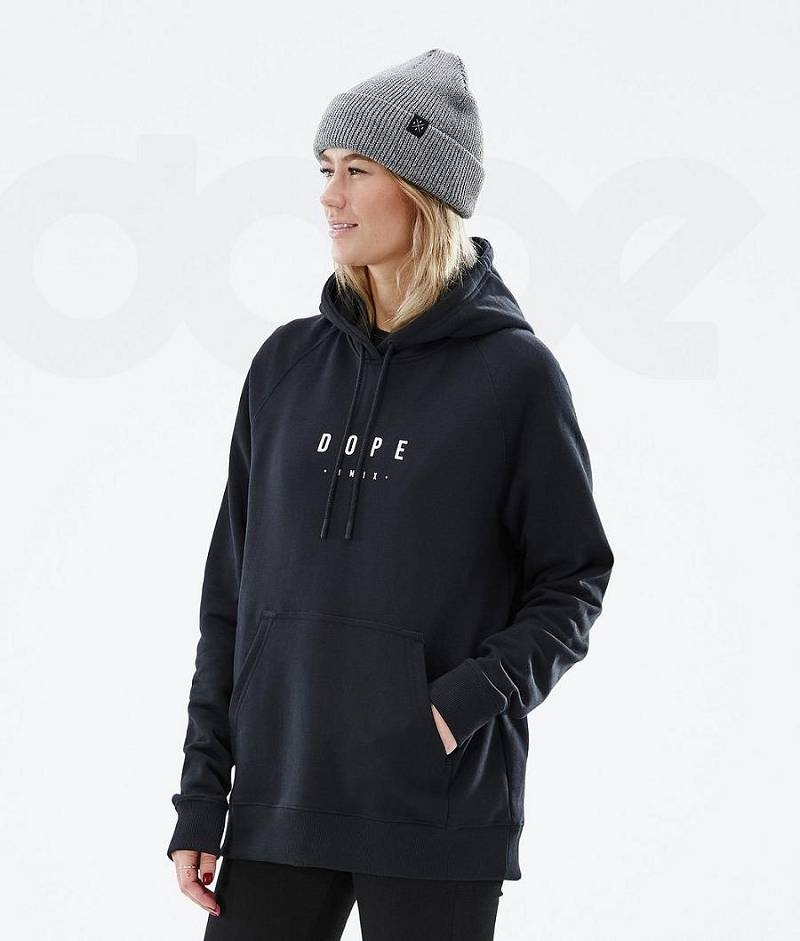 Black Women's Dope Common W Hoodies | India_D2235