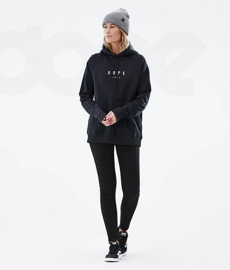 Black Women's Dope Common W Hoodies | India_D2235