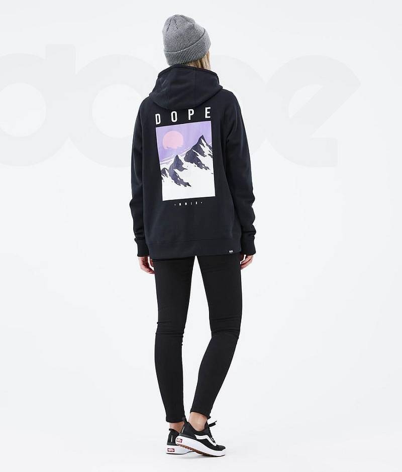 Black Women's Dope Common W Hoodies | India_D2235