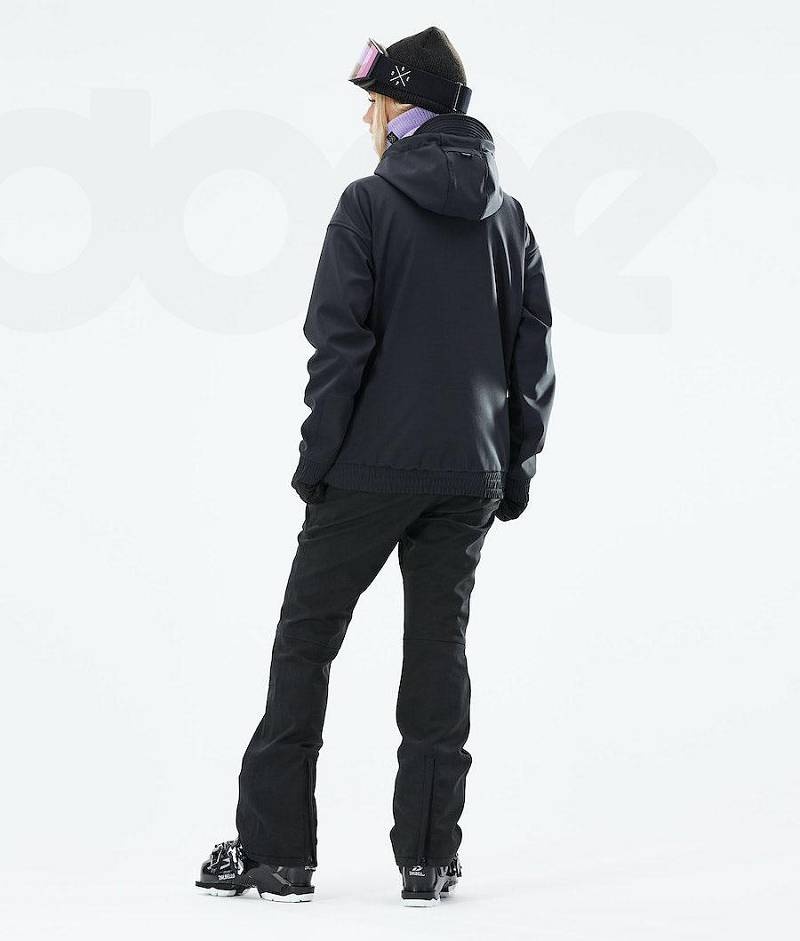 Black Women's Dope Cyclone W 2021 Ski Jackets | India_D2219