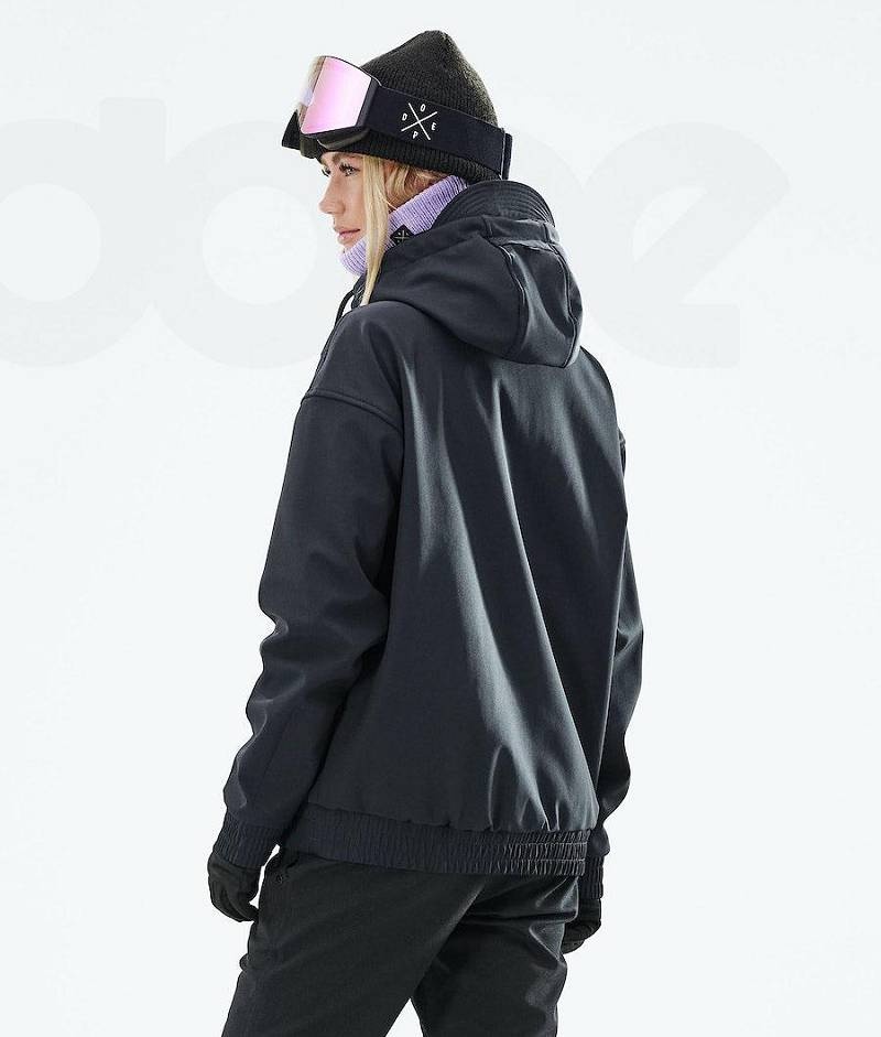 Black Women's Dope Cyclone W 2021 Snowboard Jackets | India_D2080