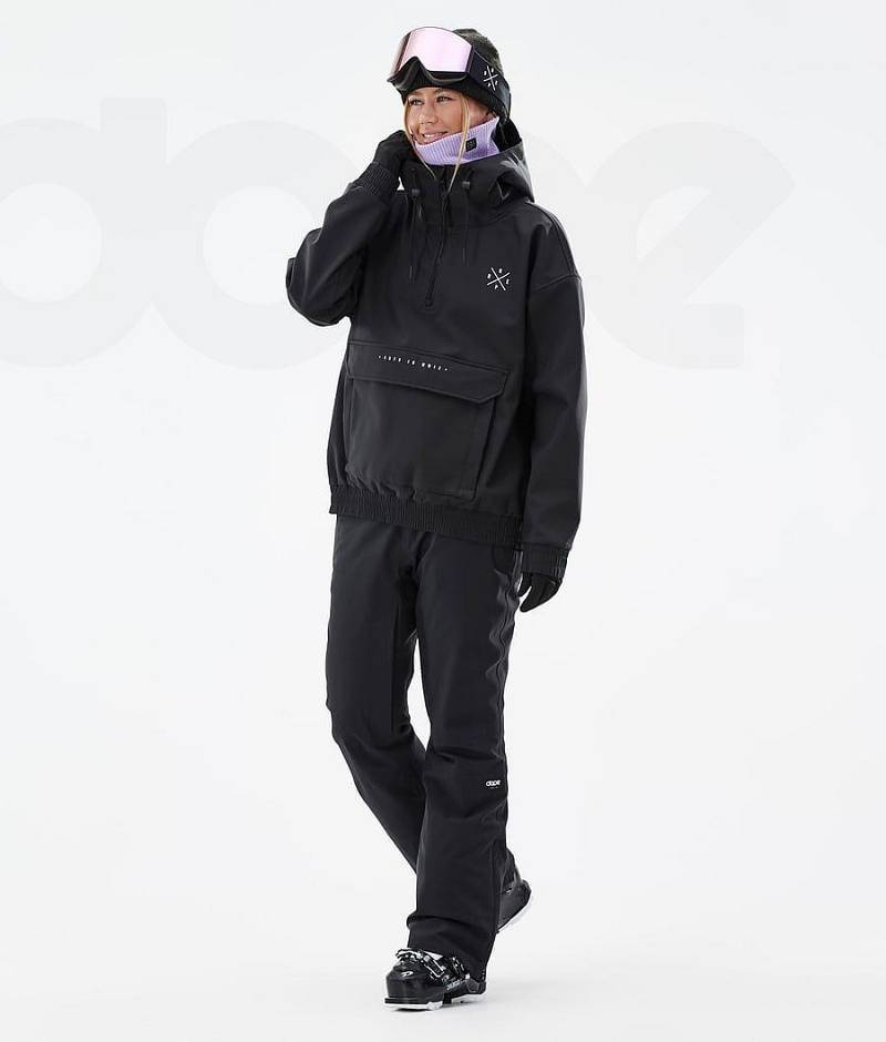 Black Women's Dope Cyclone W Ski Jackets | India_D1431