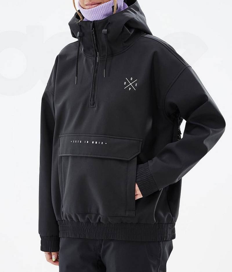 Black Women's Dope Cyclone W Ski Jackets | India_D1431