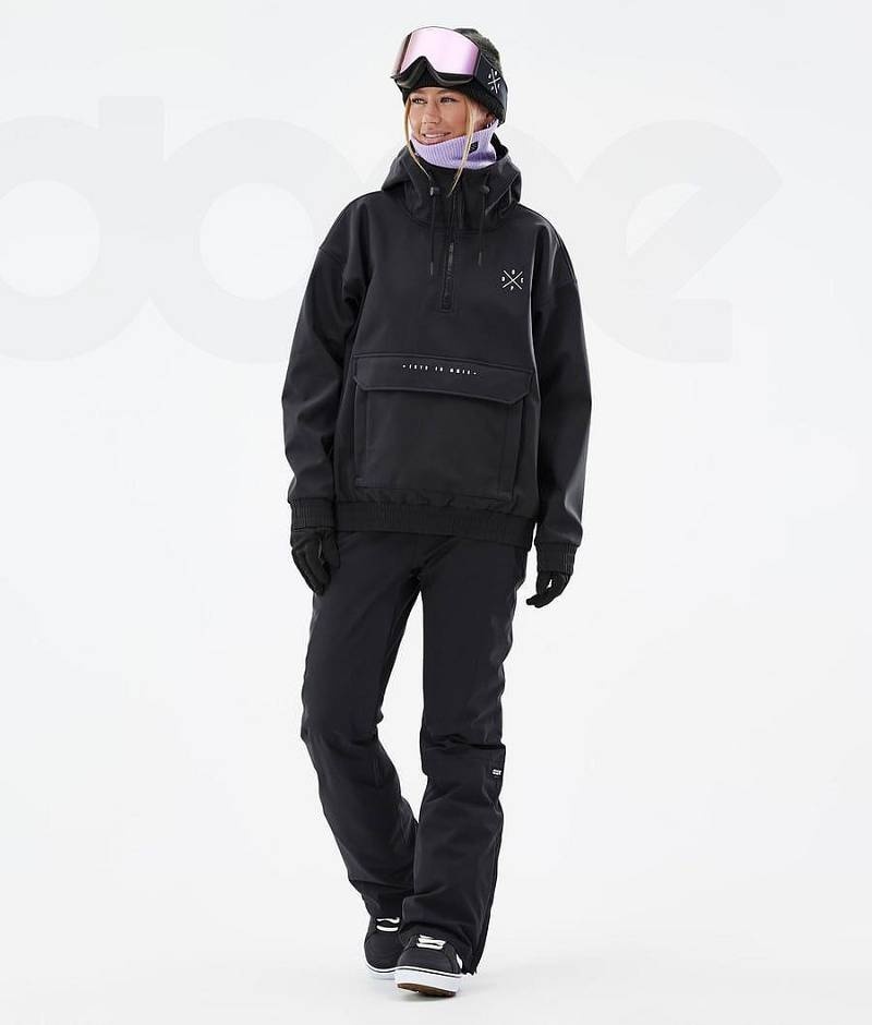 Black Women's Dope Cyclone W Snowboard Jackets | India_D1449