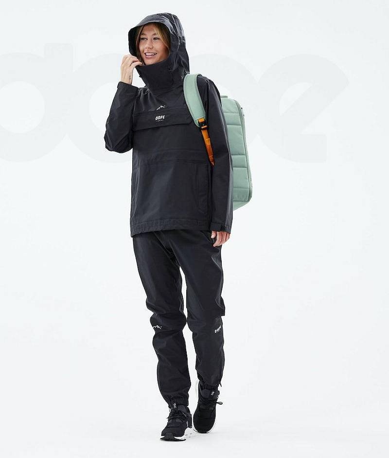 Black Women's Dope Downpour W Outdoor Jackets | India_D1692